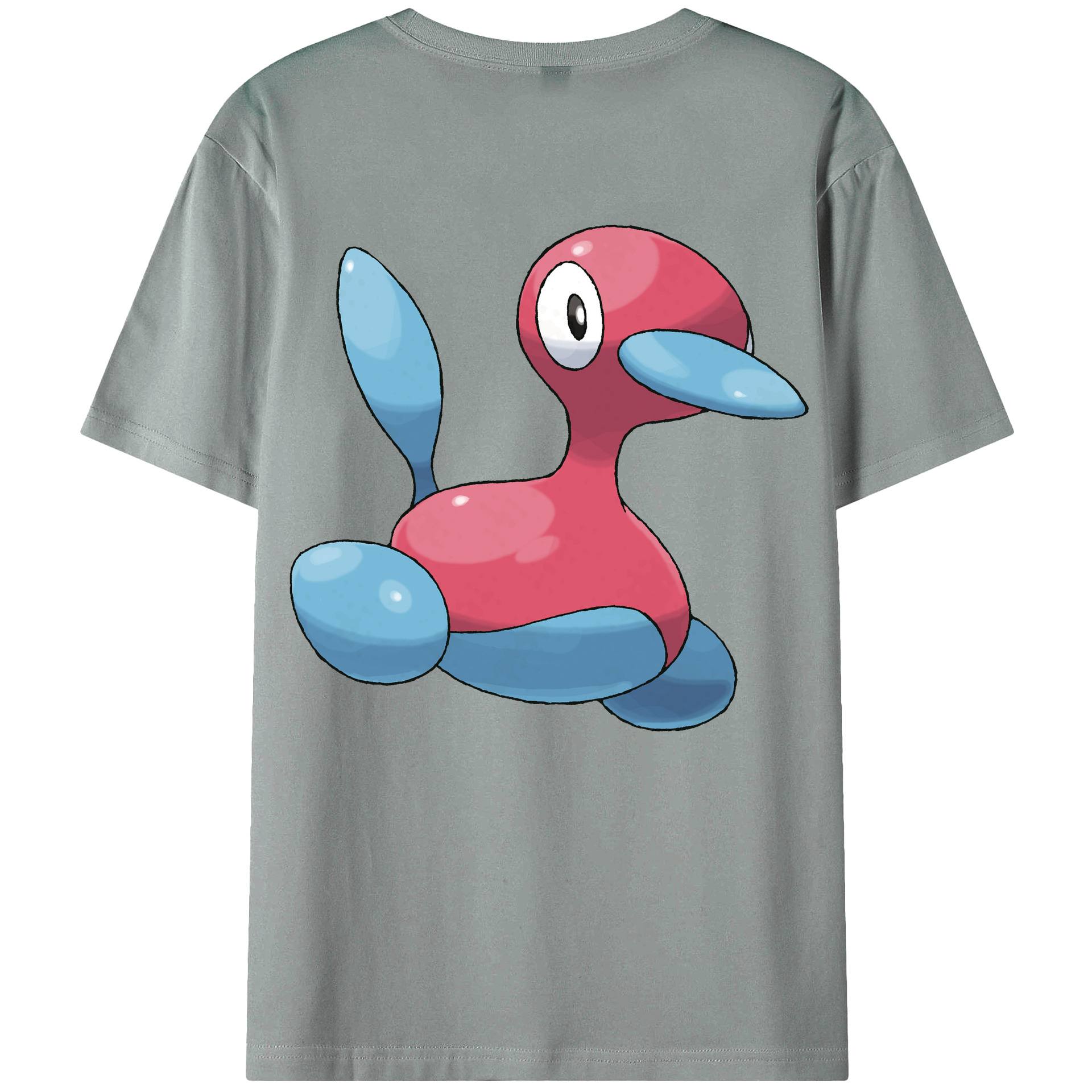 （画像用） ポケットモンスター Pokémon 綿100％ メンズ半袖Tシャツ（バックプリント） 通気性